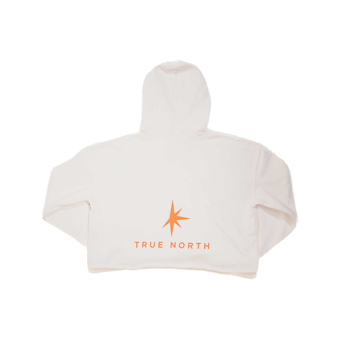 True North Women's White Cropped Hoodie