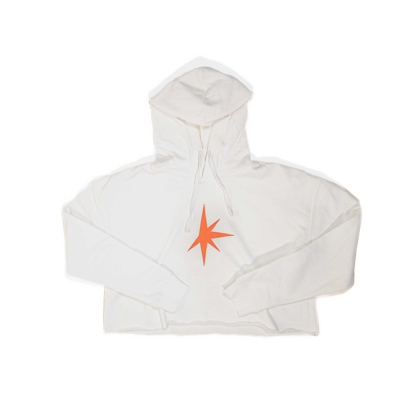 True North Women's White Cropped Hoodie