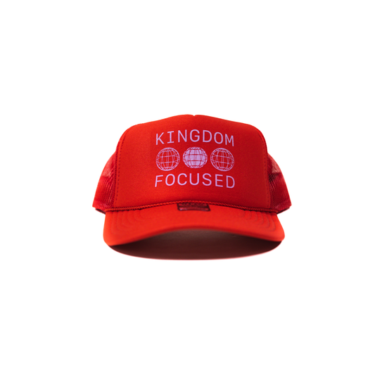 "Kingdom Focused" Red Trucker Hat